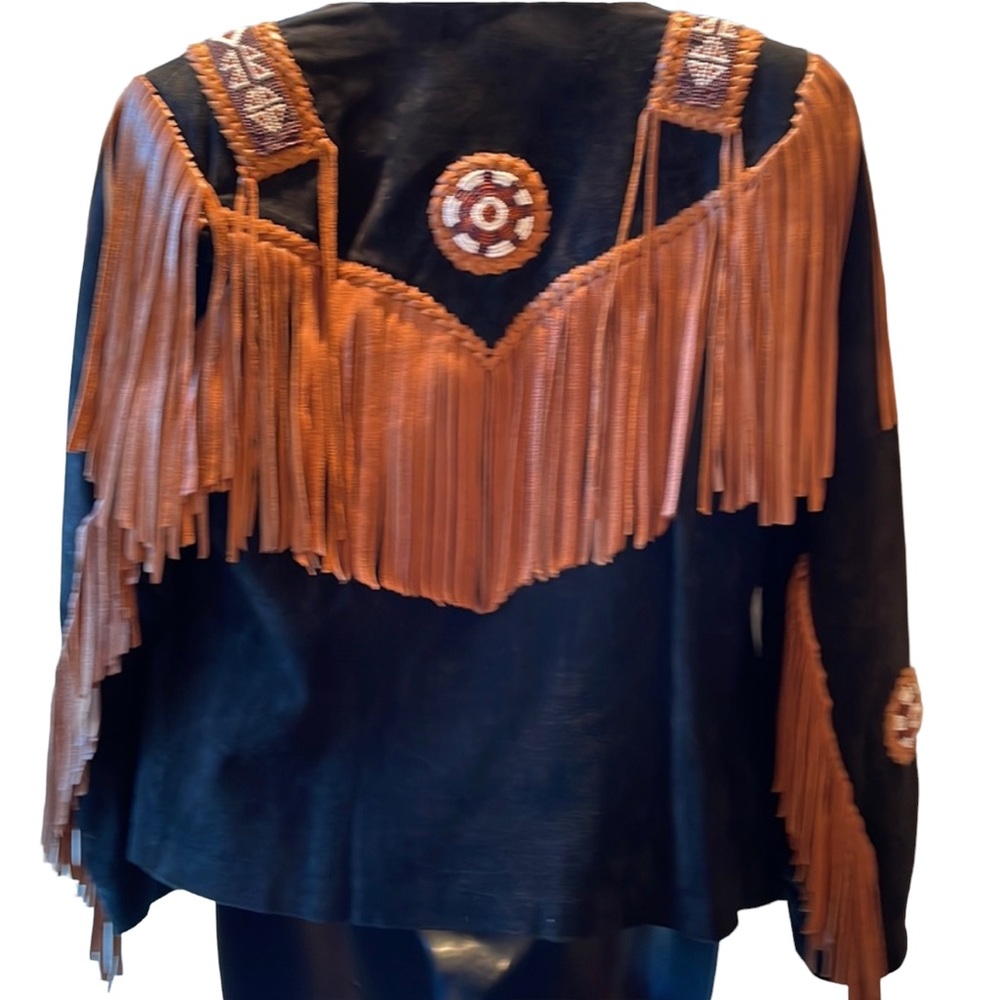 ECHO MOUNTAIN Vintage black suede woman’s jacket, size 8. VGUC - Picture 5 of 13